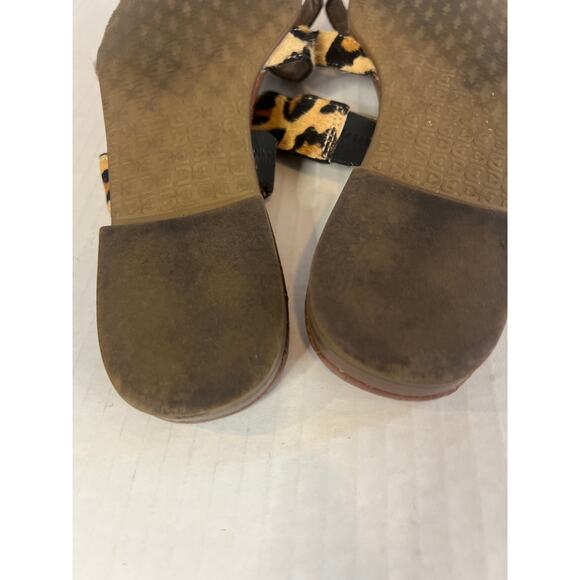 Sam Edelman Bernice Cow Hair Leopard Print Slide Sandals Size 8M - Picture 12 of 14